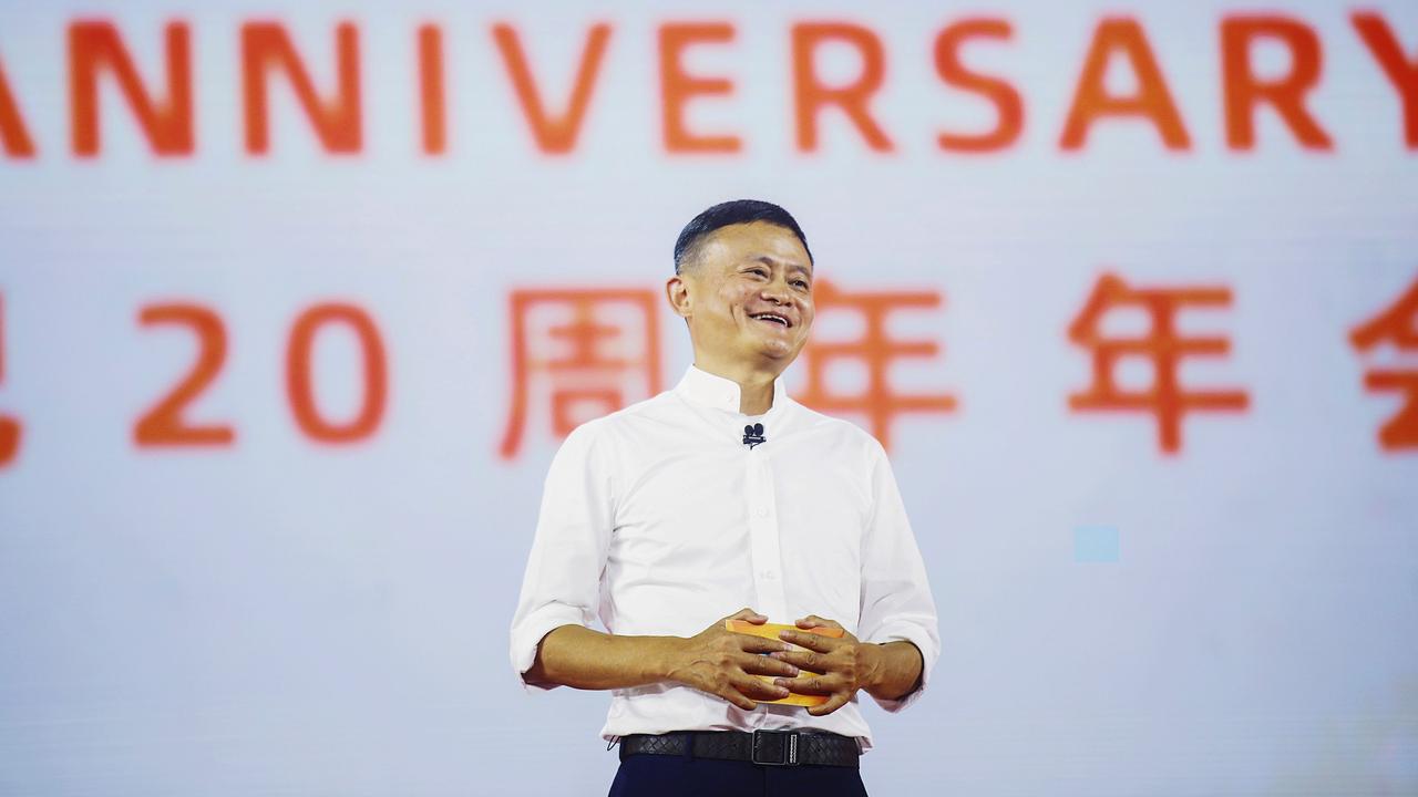 A top executive insists that Jack Ma, who vanished from public life in 2020, is alive and well. Picture: STR / AFP