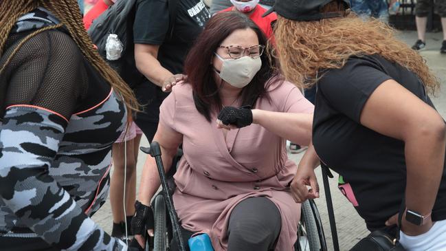 Tammy Duckworth in Chicago on Juneteenth. Picture: AFP