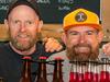 Mates crack a few tins to celebrate brewing milestone