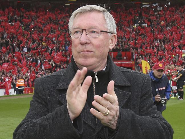 Sir Alex Ferguson says goodbye to Manchester United and Old Trafford. It has largely been disaster for the Red Devils since then. Picture: John Peters/Manchester United via Getty Images