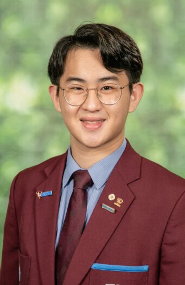 Henry Mao, John Paul College, school captain.