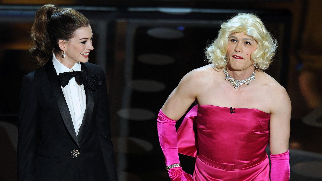 James Franco did dress up in drag at one stage during the awards. Picture: AFP /Gabriel BOUYS