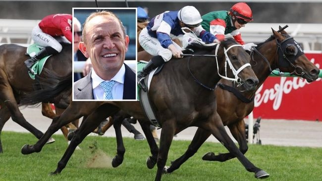 Chris Waller and Group 1 winner Atishu.