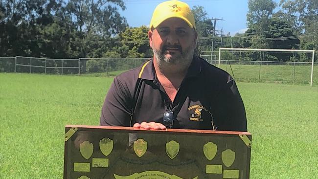 Goonellabah coach Michael Primiano has taken his team to the final of the Anzac Cup. The competition is currently on hold. Photo Steve Mackney.