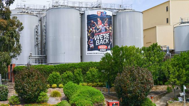 The West End Brewery site at Thebarton.