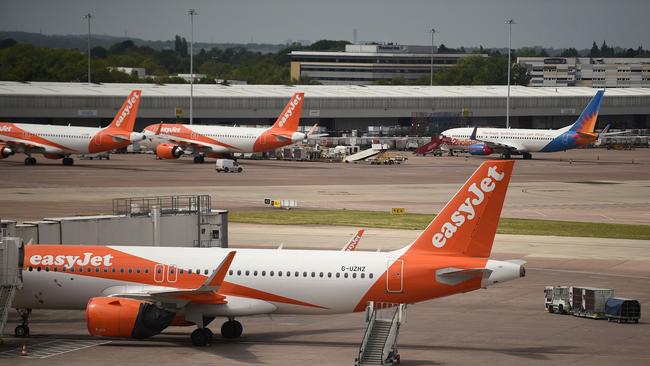 EasyJet will cut its available seats during Europe’s peak summer travel season due to Covid-19 staff shortages. Picture: AFP.