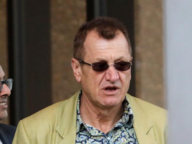 Property developer Antoine Bechara (pictured in a green jacket) leaving Federal Court, Sydney. 3rd October 2019. Picture by Damian Shaw NO BYLINE PLEASE