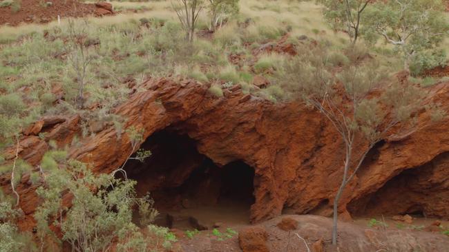 Rock shelters in Juukan Gorge, located in Western Australia's Pilbara region. Picture: Supplied