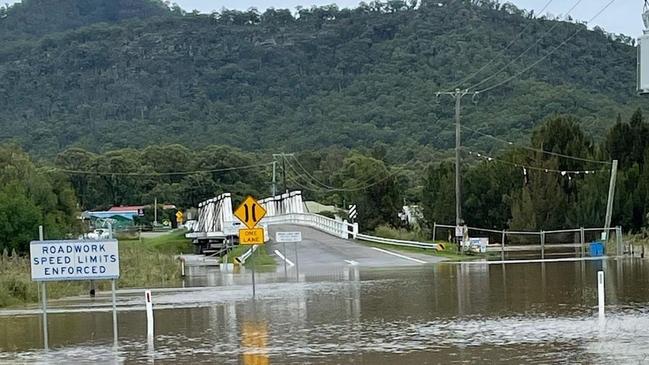 Major flooding at Bulga has surpassed last year’s flood levels. Picture: Hunter SES.