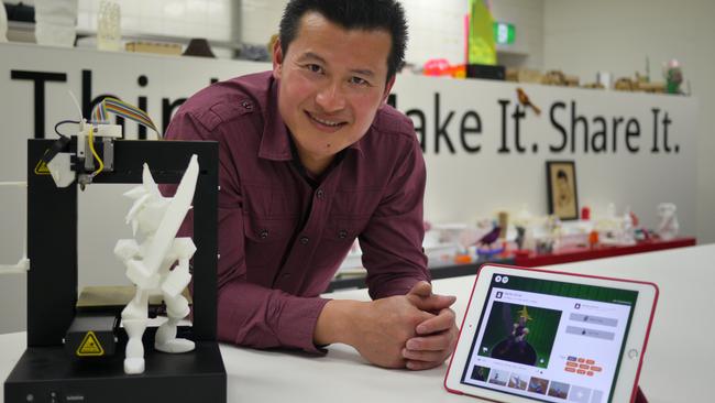 Makers Empire creates educational software for children to learn about 3D printing. Picture: James Tindale