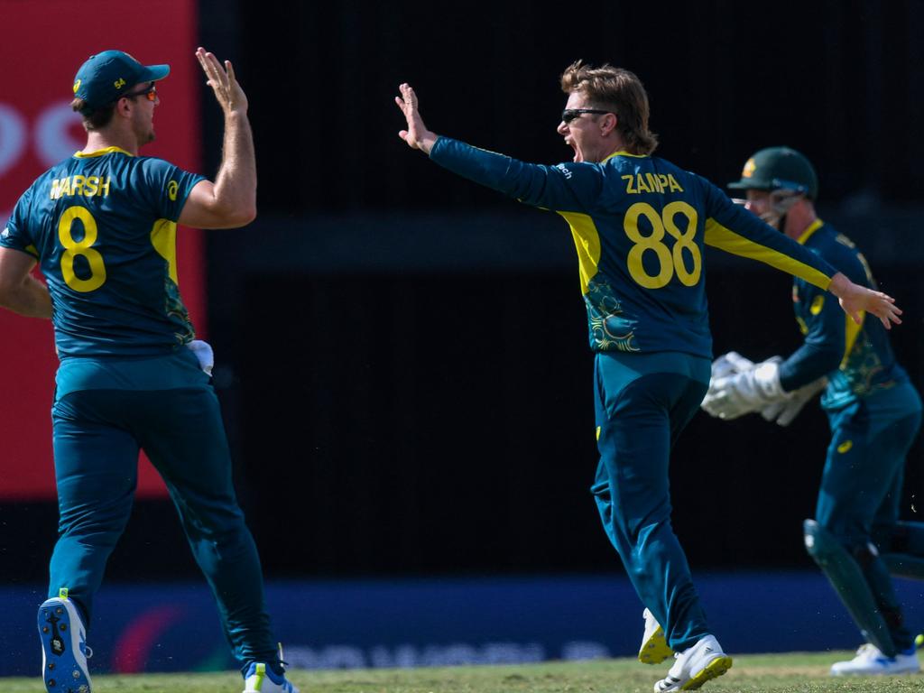 Adam Zampa left England in a hole in the chase. Picture: Randy Brooks/AFP