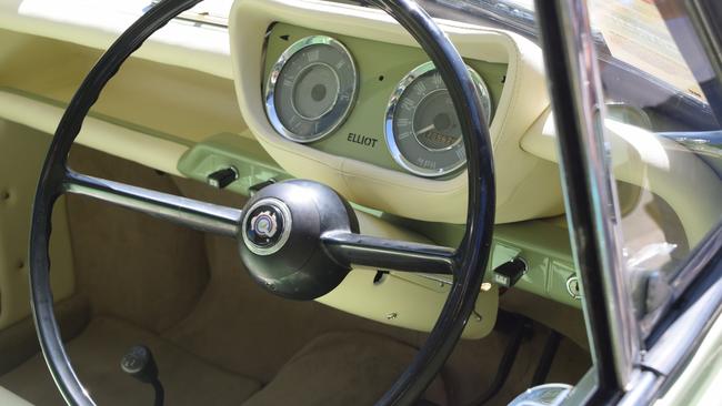 The 1963 Morris Major Elite owned by Jessica Agius is named after her childhood pet guinea pig Elliot. They made it so that Elliotâ€™s name flashes up on the dashboard when the car is started.