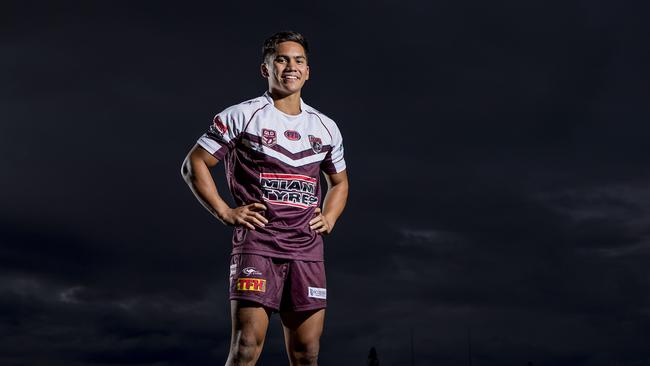 Burleigh Bears rising star Taine Tuaupiki. Picture: Jerad Williams