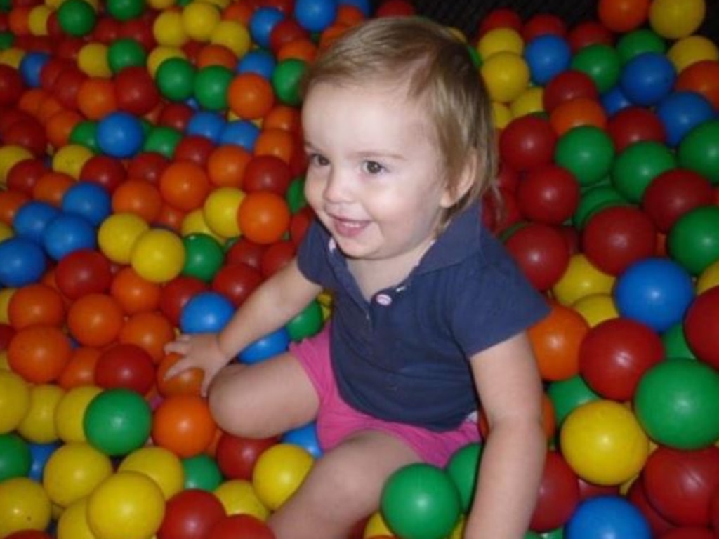 Rose at age three. Picture: Copyright news.com.au