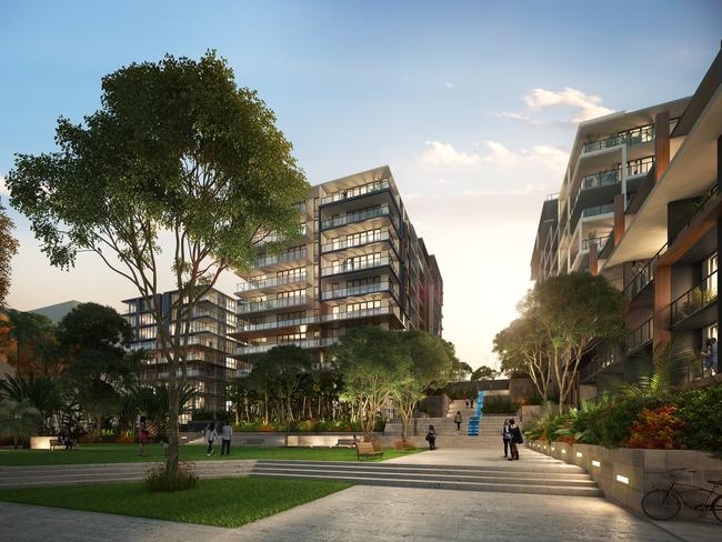 There is currently a massive development underway at Shepherd’s Bay near the Ryde Bridge. Picture: Supplied