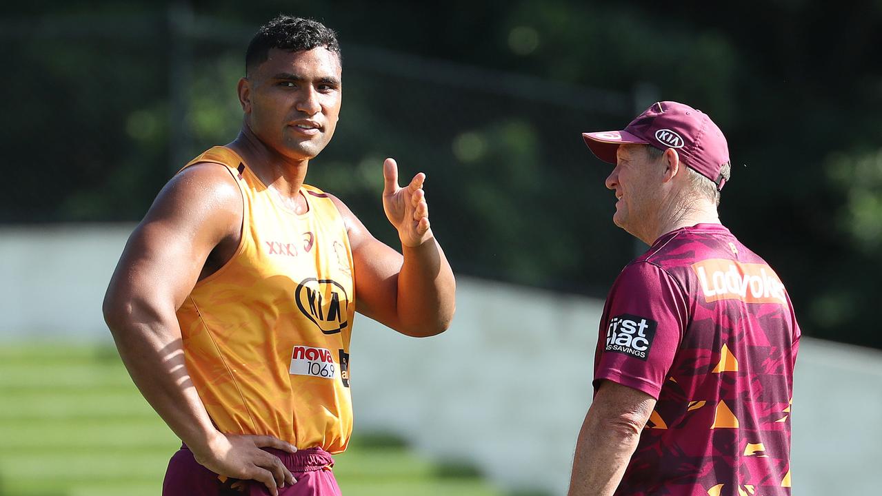 Tevita Pangai Jr says he has no ill-feeling towards Broncos coach Kevin Walters. Picture: Liam Kidston