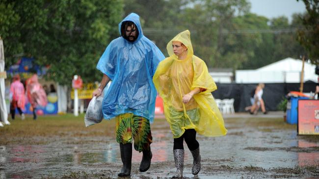 Rain at Splendour In The Grass 2012. Photo Patrick Gorbunovs / The Northern Star