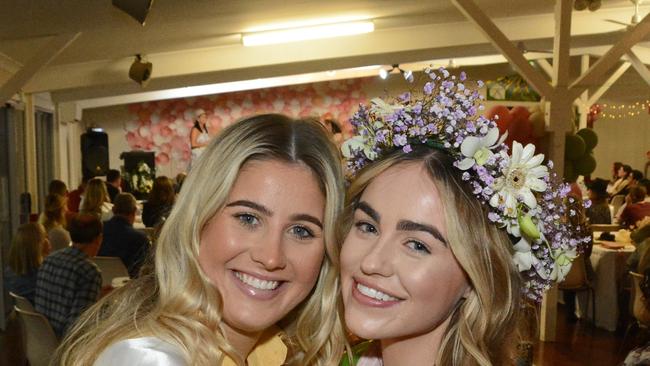 Sarah Siegel and Charlotte Pettit-Fraser at Miss Mudgeeraga Showgirl at Mudgeeraba Showgrounds. Pic: Regina King