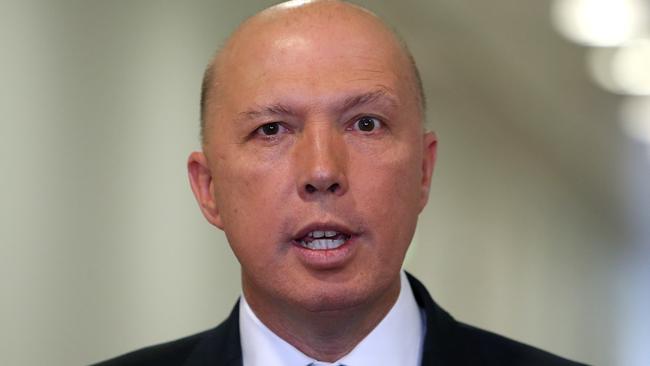 Home Affairs Minister Peter Dutton.