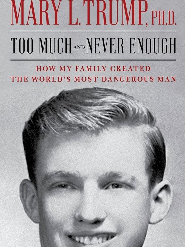 Mary Trump’s book about her uncle Donald. Picture: AP.