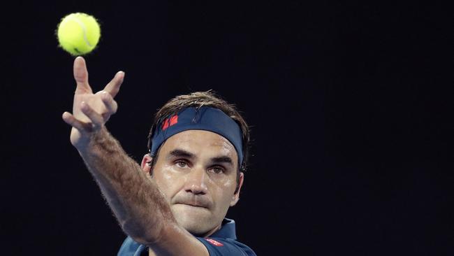 Federer cruised through in straight sets. Picture: AP