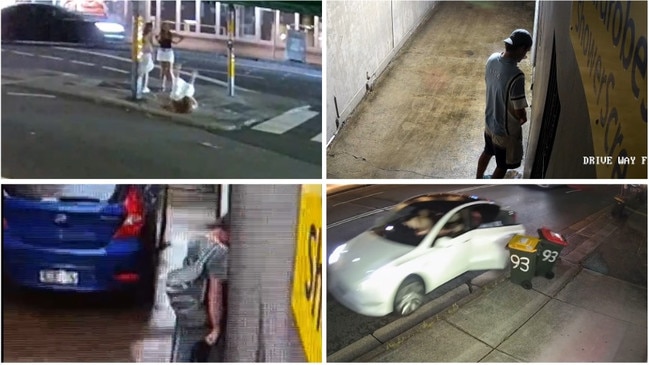 A photo of some of the CCTV images captured by residents.