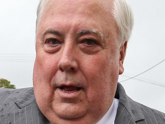 26/1/2016: Embattled businessman and MP for the seat of Fairfax, Clive Palmer at the Australia Day citizenship ceremony at Palmwoods, on the Sunshine Coast. This is his first public appearance since his nickel refinery went into administration, and he clearly felt the humidity and heat, sweating and leaving quickly afterwards. Lyndon Mechielsen/The Australian