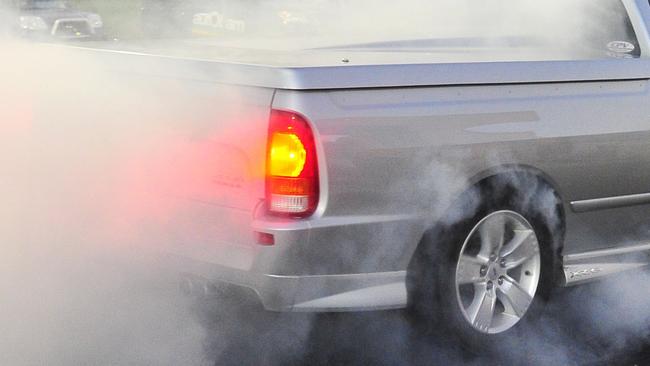 Nanango Police received a report of a Commodore vehicle doing a burnout.