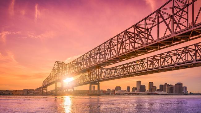 The Mississippi River at New Orleans.