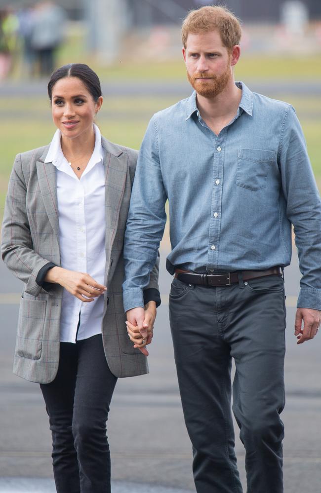 This look, worn in Dubbo, was one of her most frugal so far. Picture: Getty Images