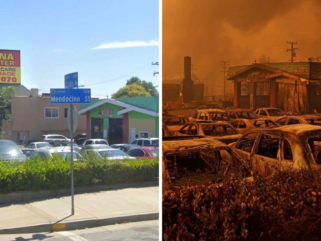 LA fires: Before and after pictures. Picture: Supplied