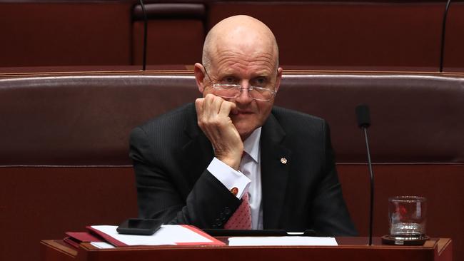 Senator Leyonhjelm has crossed the line. (Picture: Kym Smith)