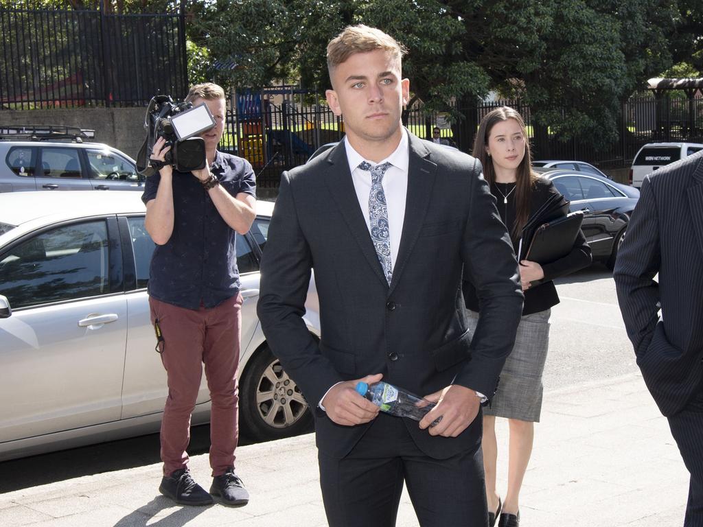 Callan Sinclair is accused of raping a 19-year-old woman alongside Jack de Belin. Picture: NCA NewsWire / Simon Bullard