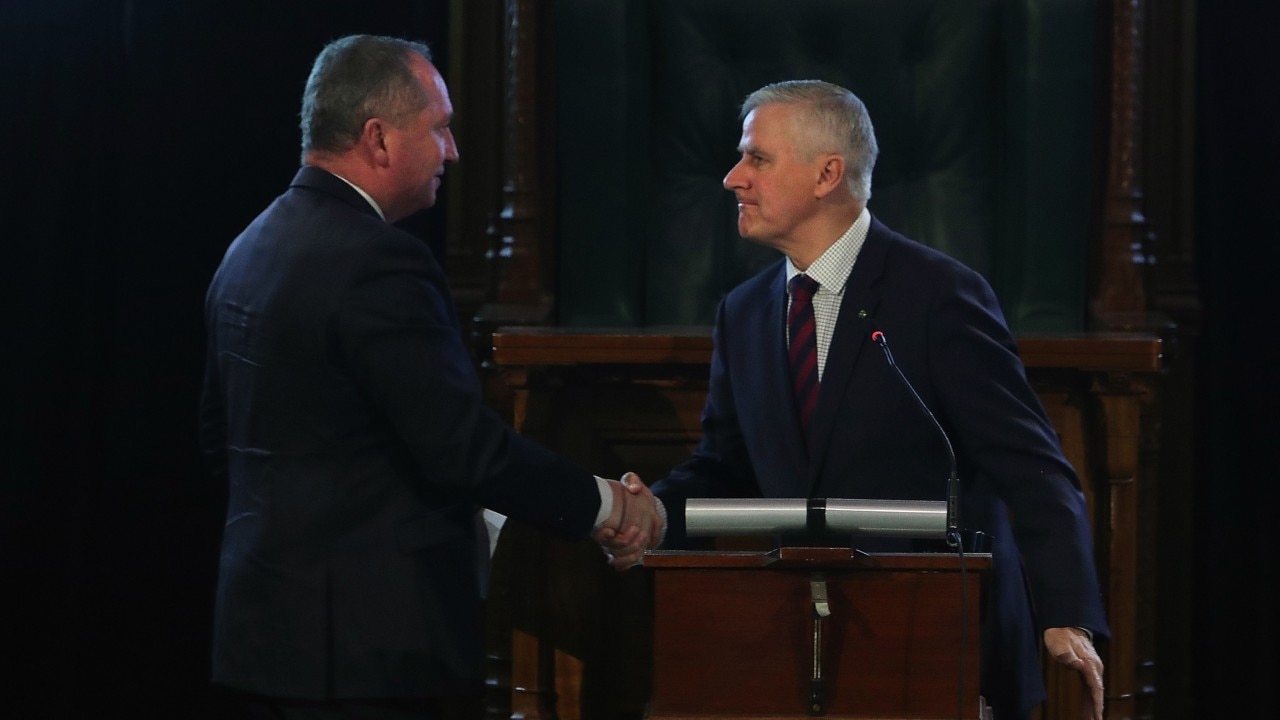 Barnaby's Choice: Joyce throws support back behind Nationals leader