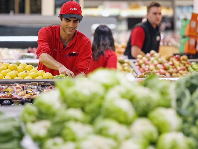 Coles has reduced the price of delivery fees and expanded click and collect slots in the lead-up to Christmas. Picture: Getty Images