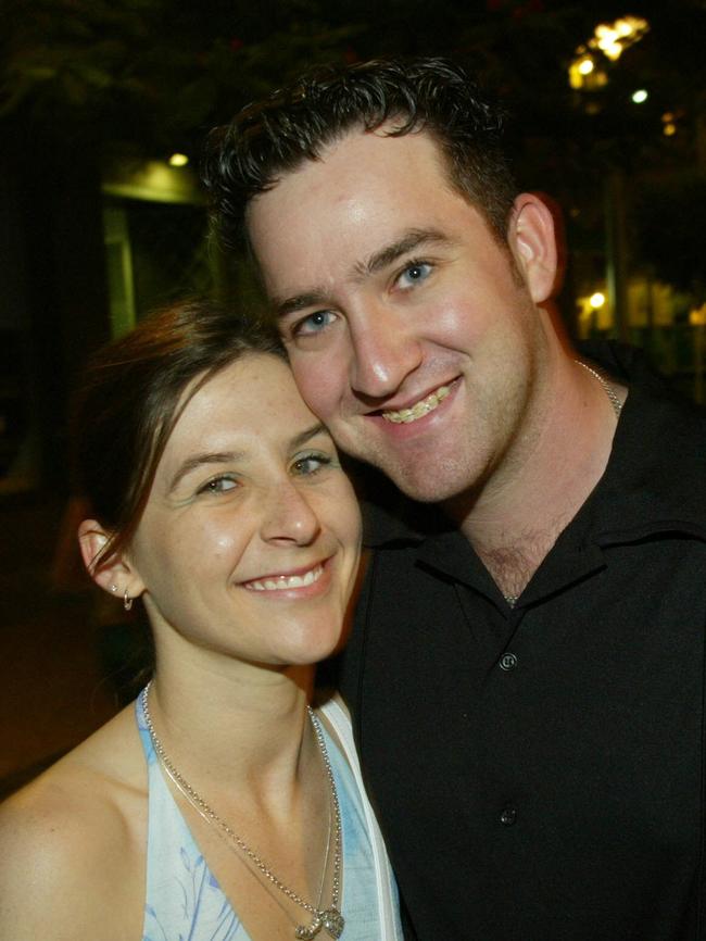 31 Dec 2003 New Year's Eve celebrations South Bank, Brisbane - Laura Noack 20 and Jason Raby 21 from /Ipswich. picdavid/kelly - archived