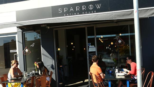 The facade of Sparrow Eating House at Nobby Beach. Picture: Kit Wise