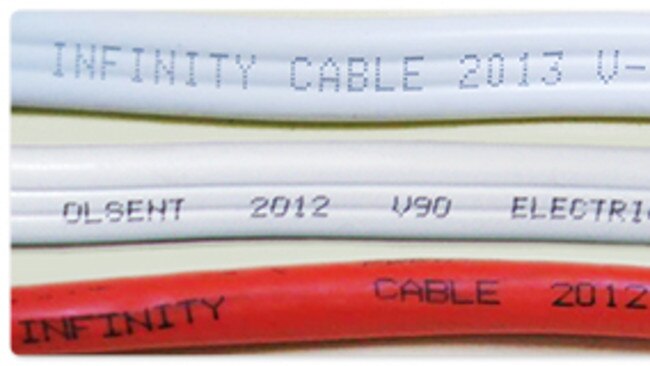 Recalled Infinity cabling / Picture: ACCC