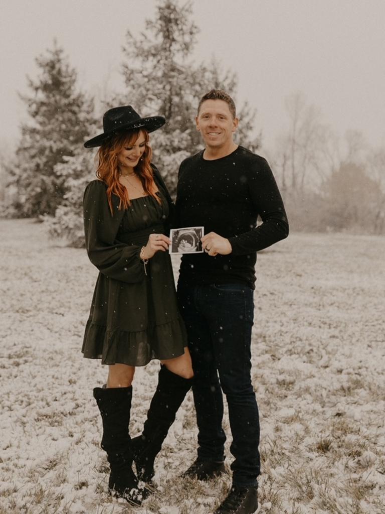 The Michigan couple posted a gender reveal which sparked fierce debate online. Picture: Instagram / audi_elise