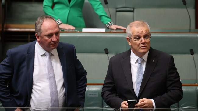 Mr Morrison issued a statement on Friday night confirming he had accepted Mr Joyce’s apology in “good faith”. Picture: NCA NewsWire / Gary Ramage