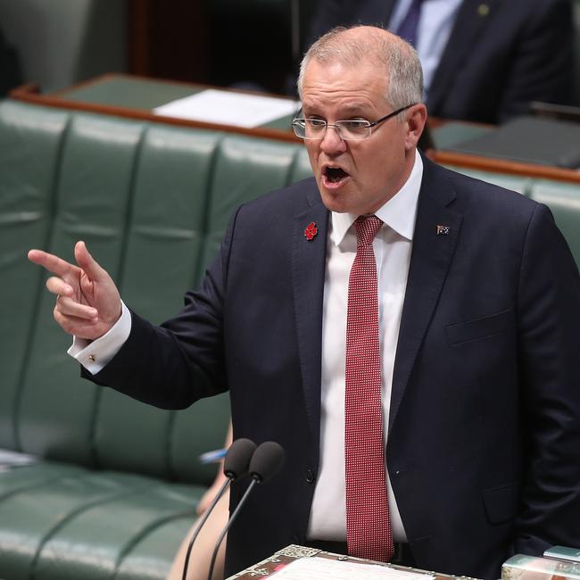 The Prime Minister Scott Morrison has asked Australia’s premiers and two chief ministers to tell him whether they want to reduce or increase their intake of overseas migrants. Picture: Kym Smith