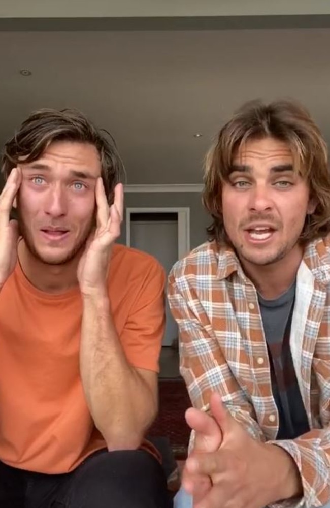 Aussie tradie mates and social media stars, Jack Steele, 27, and Matt Ford, 26, were shocked to learn after quitting their day job they would become part-time models. Picture: Instagram/The Inspired Unemployed