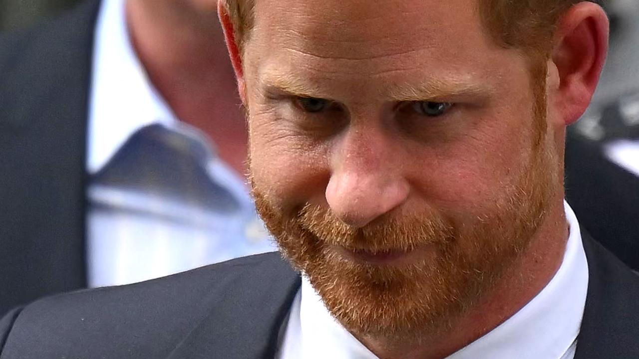 Prince Harry leaves from the Royal Courts of Justice, Britain's High Court. Picture: Daniel Leal/AFP