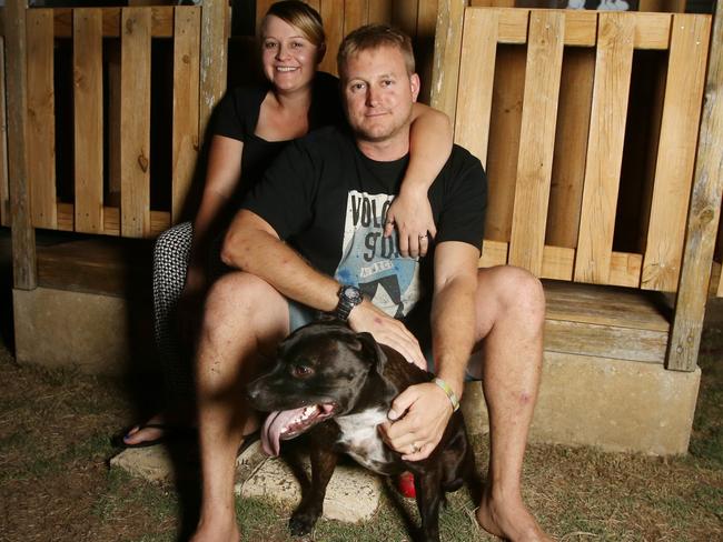 Former soldier Marty and his wife Ness from WA. Picture: Gary Ramage
