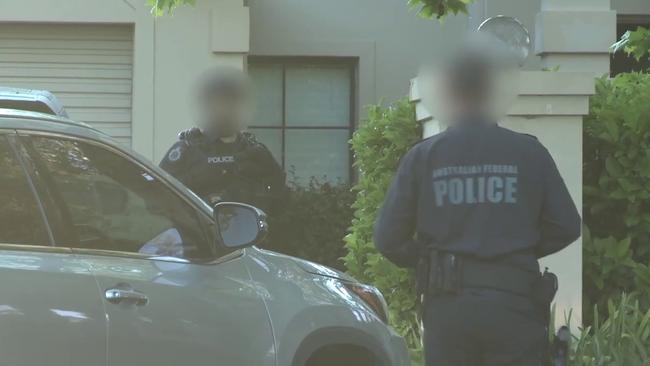 The arrest in Wahroonga on September 27 2018. Picture: AFP