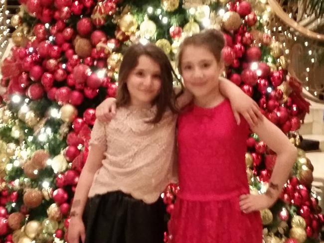 Thalia Hakin with her younger sister Maggie.