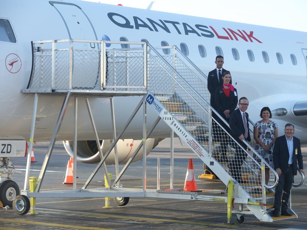 Qantas boss Alan Joyce in Darwin. Picture: Glenn Campbell