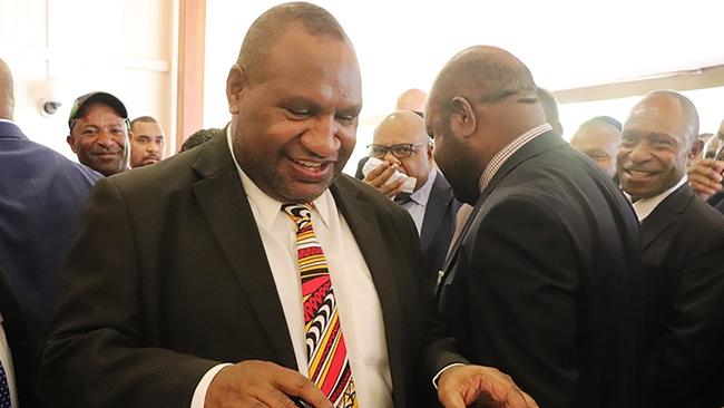 Papua New Guinea's new prime minister, James Marape will visit Australia next week. Picture: AFP.