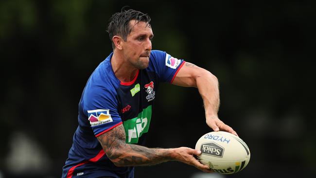 Mitchell Pearce is a gun but may struggle behind the Newcastle pack. Picture: Brett Costello