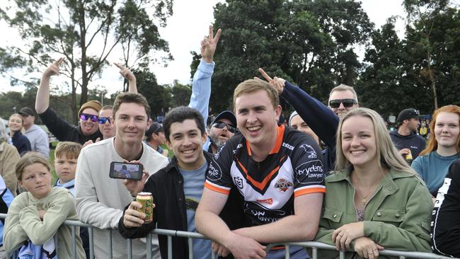 Fans enjoy the atmosphere at the NRL match between Cronulla Sharks and Gold Coast Titans at C.ex Stadium. Photo: Tim Jarrett